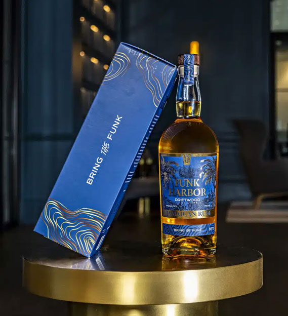 Funk Harbor Silver Rum bottle