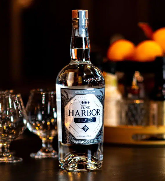 Funk Harbor Silver Rum bottle